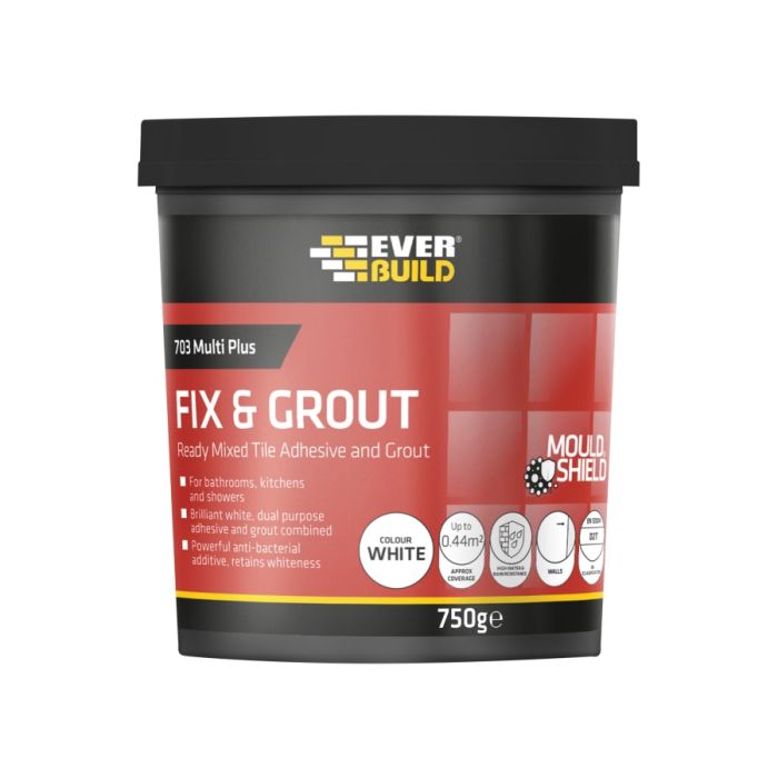 Everbuild Sika Everbuild 487078 7.5kg Fix & Grout Tile Adhesive