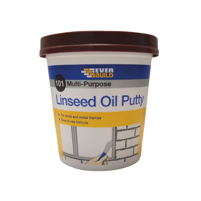 Everbuild Sika Everbuild 489027 1kg Multi-Purpose Linseed Oil Putty Brown
