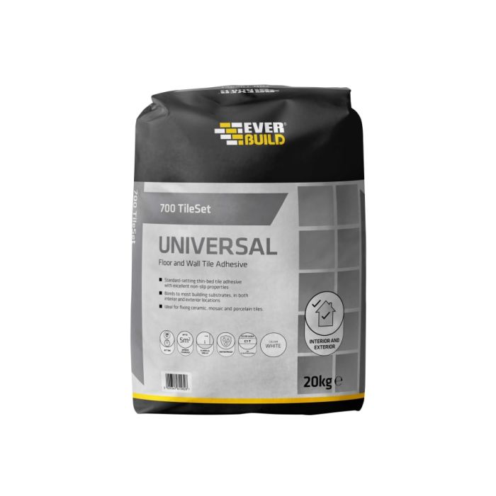 Everbuild Sika Everbuild 678329 Universal Tile Adhesive Grey 20kg