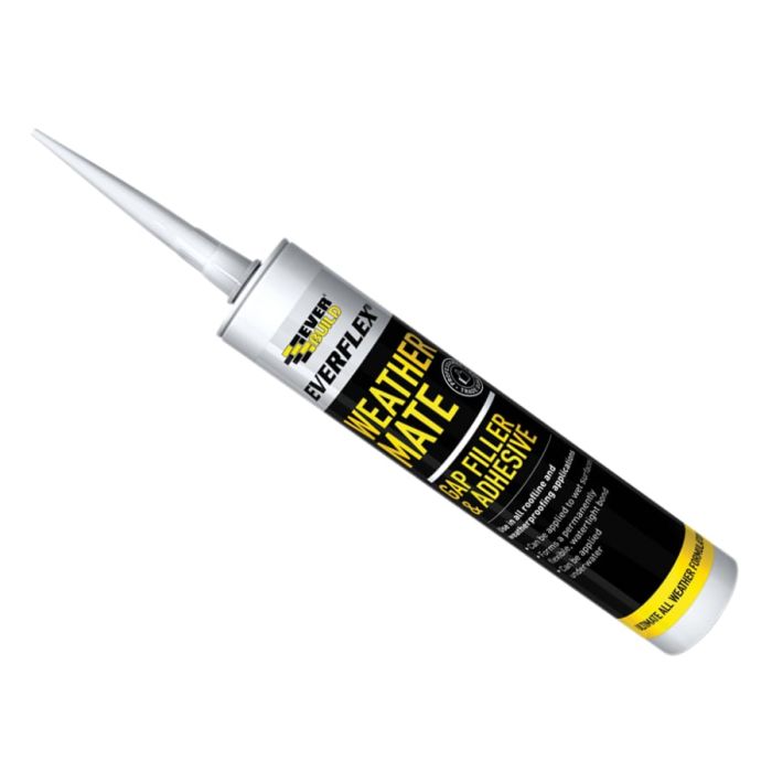 Everbuild Sika Everbuild 489693 Weather Mate Multi-Use Gap Filler & Adhesive Black 295ml
