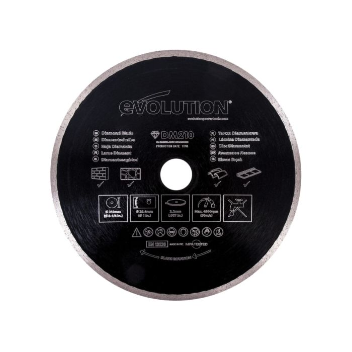 Evolution RAGEBLADE210DIAMOND 210mm Diamond Cutting Blade