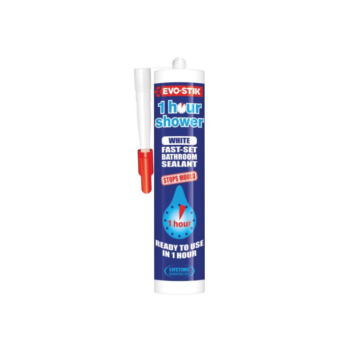 Evo-stik 30613693 1 Hour Shower Sealant White 310ml