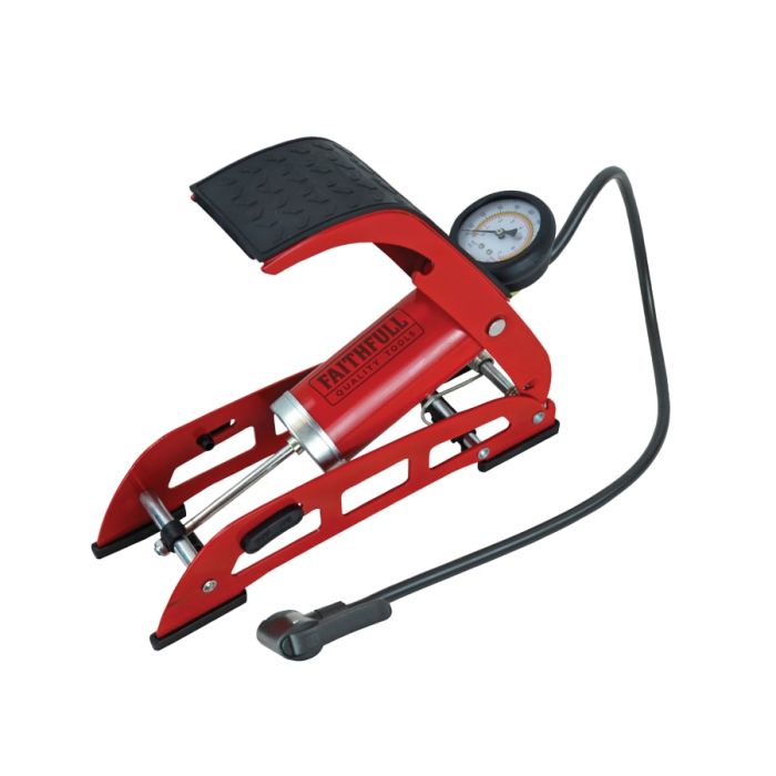 Faithfull FAIAUFPUMP1 Foot Pump with Gauge