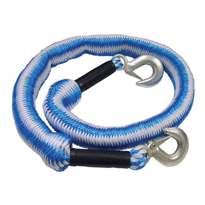 Faithfull FAIAUTRELAST 4m Tow Rope with Metal Hooks 3 Tonne