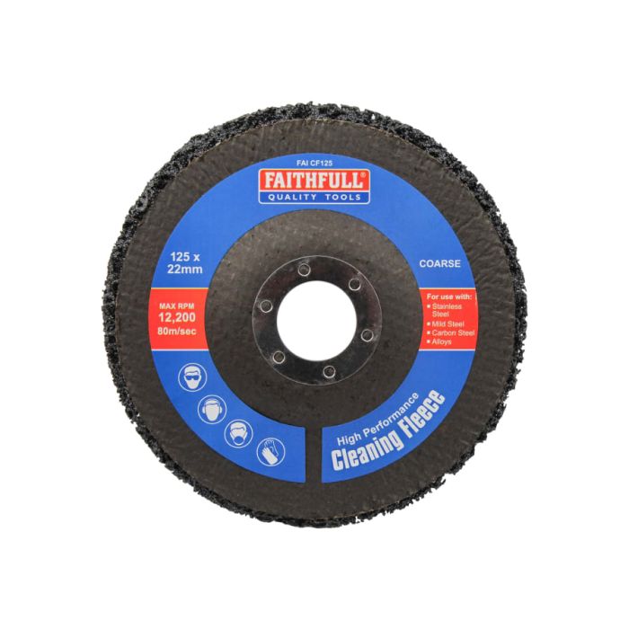 Faithfull FAICF125 125mm Coarse Cleaning Fleece Disc