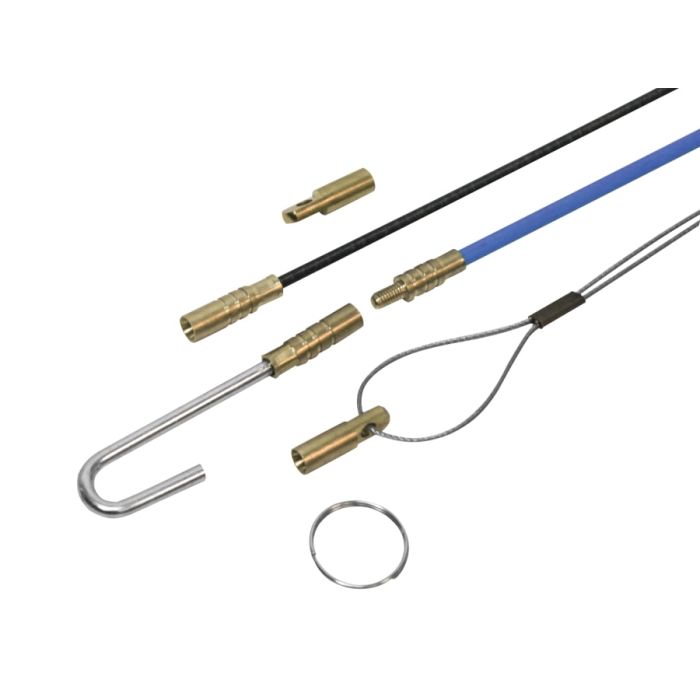 Faithfull FAICRS1000 10 x 1000mm Fibreglass Cable Rod Set 15pc