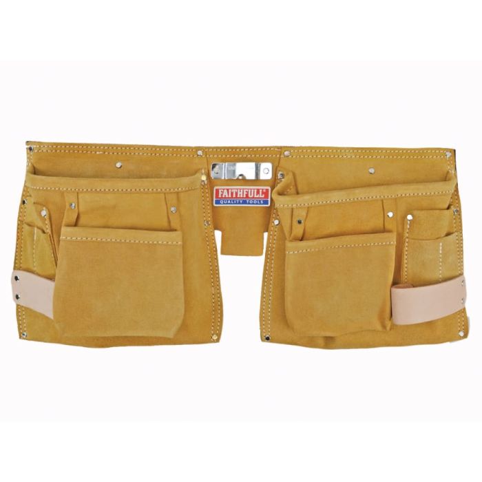 Faithfull FAIDTNP3 Double Tool & Nail Pouch