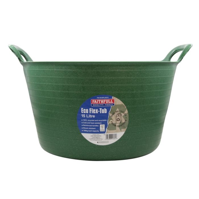 Faithfull FAIECOFLXG15 15L Eco Flex Tub