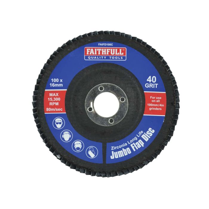 Faithfull FAIFD100C 100mm Coarse Flap Disc