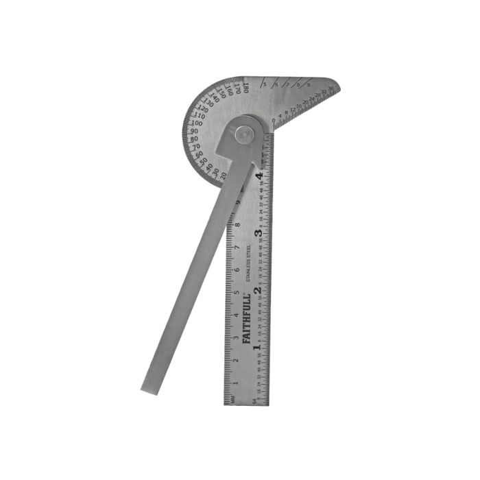Faithfull FAIGAUGEMULT 100mm Multi Purpose Angle Protractor