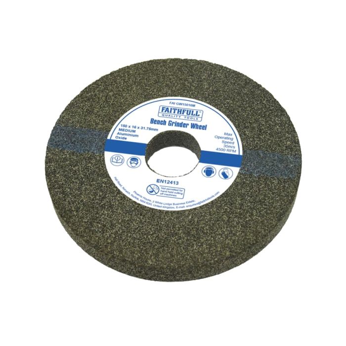 Faithfull FAIGW15016M 150 x 16mm General Purpose Grinding Wheel