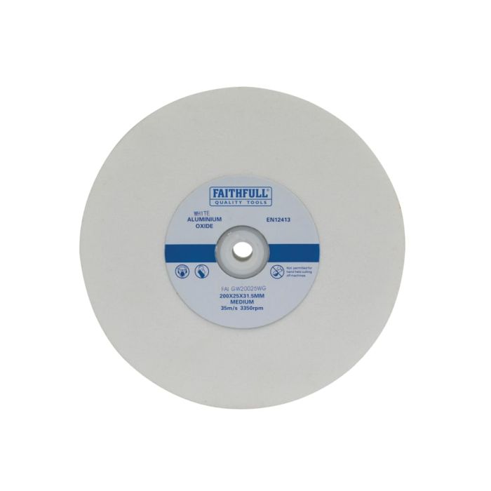 Faithfull FAIGW20025WG 200 x 25mm General Purpose Grinding Wheel
