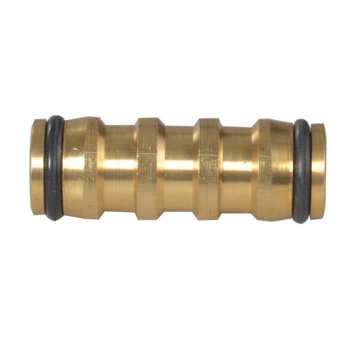 Faithfull FAIHOSEJOIN 12.5mm Brass 2-Way Hose Coupling