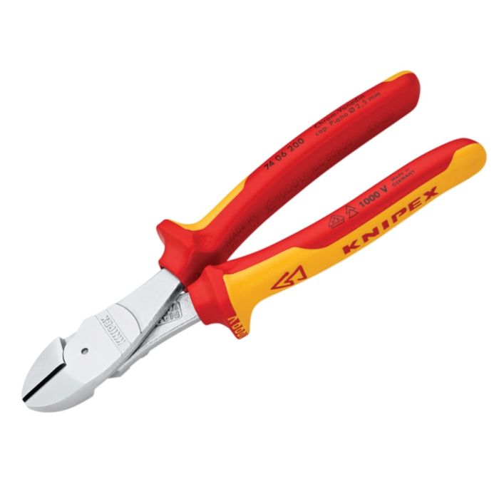 Knipex 7406200SB VDE High Leverage Diagonal Cutter 200mm
