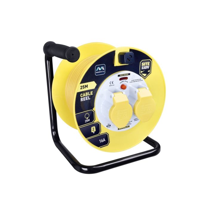 Masterplug LVCT25162MP 25m 110V 16A 2 Gang Cable Reel