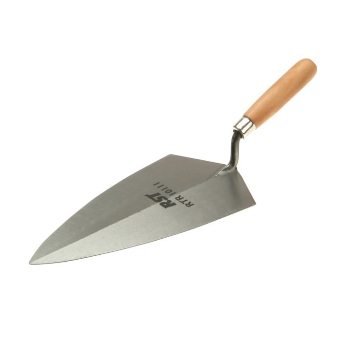Rst RTR10111 11in Philadelphia Brick Trowel with Wooden Handle