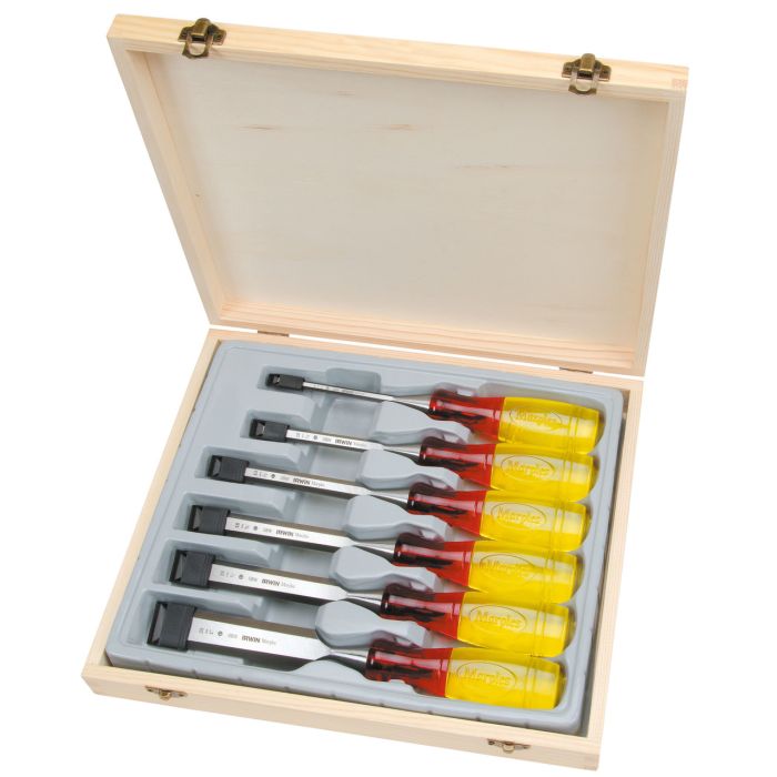 Irwin TM373S6 Marples Bevel Edge Chisel Set 6 Piece