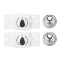 Abus Mechanical 0077124 Diskus Integral Van Lock Twin Pack