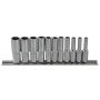 Bluespot Tools 01540 1/4in Drive Deep Socket Set 11 Piece