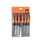 Bahco 14760432 ERGO Engineering Smooth Cut File Set 100mm 6 Piece
