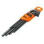 Bahco BE9770 9 Piece Metric Long Ball-End Hex Key Set