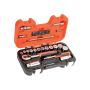 Bahco S330 3/8in Drive Socket Set with Ratchet 34 Piece