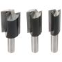 Bosch Powertool Accessories Bosch 2607017467 Router Bit Straight Set 6 Piece
