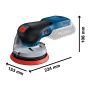 Bosch 0601372201 18V Professional Random Orbital Sander