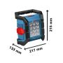 Bosch 0601446700 GLI 18V-1200 C 18V Cordless Jobsite Light