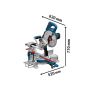 Bosch GCM 18V-216 Professional BITURBO 18V Mitre Saw Bare Unit