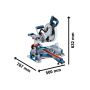 Bosch GCM 18V-254 D Professional BITURBO Mitre Saw 18V Bare Unit