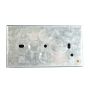 Dencon 8849NB 2-Gang 35mm Metal Back Box