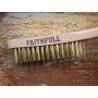 Faithfull FAI680B4F Brass Scratch Brush Four Row