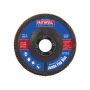 Faithfull FAIFD115120Z 115mm x 22mm 120 Grit Zirconia Flap Disc