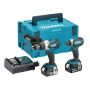 Makita DLX2145TJ 18V Combi Drill & Impact Driver Twin Pack with 2 × 5.0Ah Batteries
