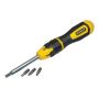 Stanley 068010 Multibit Ratchet Screwdriver with 10 Bits