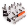 Bahco SL25 1/4in Drive Socket Set with Screwdriver Bits & Bit Holder 25 Piece