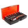 Bahco SL25 1/4in Drive Socket Set with Screwdriver Bits & Bit Holder 25 Piece