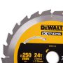 Dewalt DT99571QZ 250mm x 30mm x 24T Extreme Runtime Circular Saw Blade
