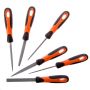 Bahco 14760432 ERGO Engineering Smooth Cut File Set 100mm 6 Piece