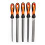 Bahco 14770822 ERGO Engineering Second Cut File Set 200mm 5 Piece