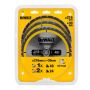 Dewalt DT1962 216mm Circular Saw Blade Set with 3 Blades