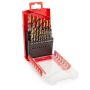 Dormer A087201 HSS TiN Coated Jobber Drill Bit Set 1-10mm