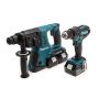 Makita DLX2137PTJ 18V Combi Drill & SDS+ Rotary Hammer Twin Pack with 4 × 5.0Ah Batteries