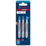 Bosch T118AHM 83mm Jigsaw Blade for Stainless Steel with 3 Blades