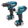 Makita CLX224AJ 12Vmax CXT Drill Driver & Impact Driver Twin Pack with 2 × 2.0Ah Batteries