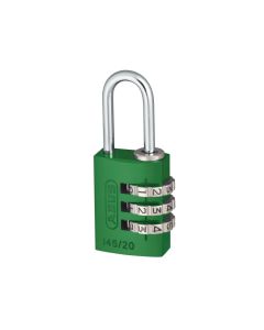 Abus Mechanical 46571 20mm Aluminium Combination Padlock Green