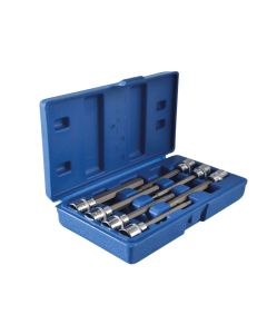 Bluespot Tools 01516 3/8in Drive Extra Long Hex Socket Bit Set 7 Piece