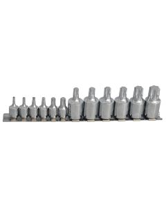 Bluespot Tools 01551 12 Piece Mixed Drive Torx Socket Set