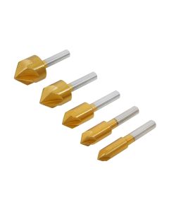 Bluespot Tools 20312 5 Piece Titanium Countersink Bit Set
